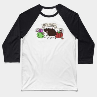 Not A Hugger - Antisocial Hedgehog Baseball T-Shirt